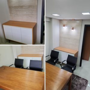 Composição da sala de reuniões